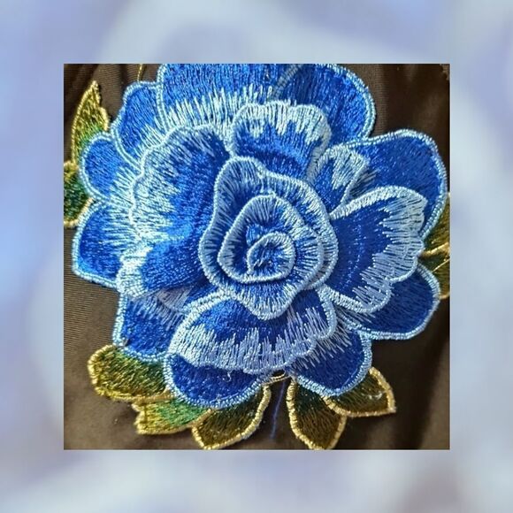 ROSEGAL Ombre Lattice Floral Embroidered Applique Two- Piece Plus Size  Swimsuit - Picture 4 of 16